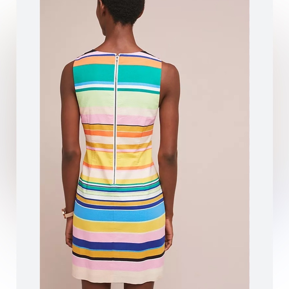 BOGO! Anthropologie X Tracy Reese Coastal Striped Shift Dress Size Small - Picture 11 of 11